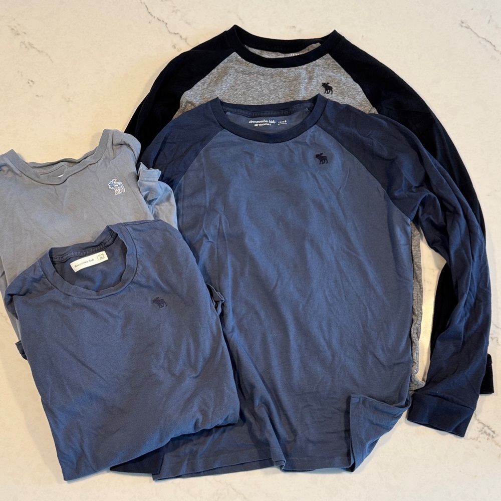 4 Abercrombie Boys Long Sleeve Shirts